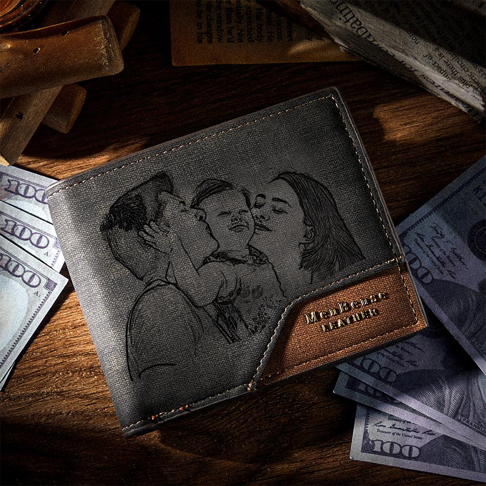 Any Photo - Personalized Photo Wallet Bronzing Simplicity