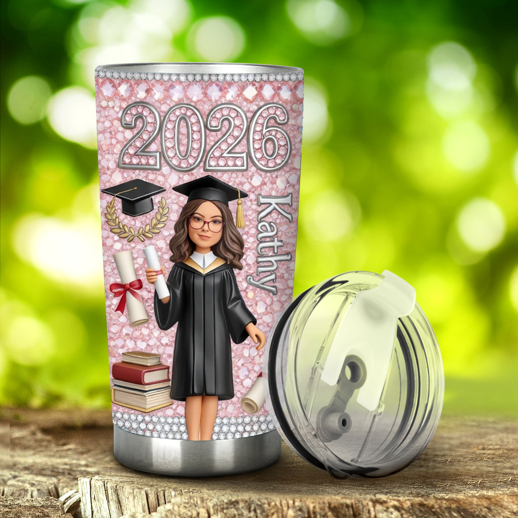 Custom Any Photo, Happy Graduation Gift - Personalized Graduation Tumbler