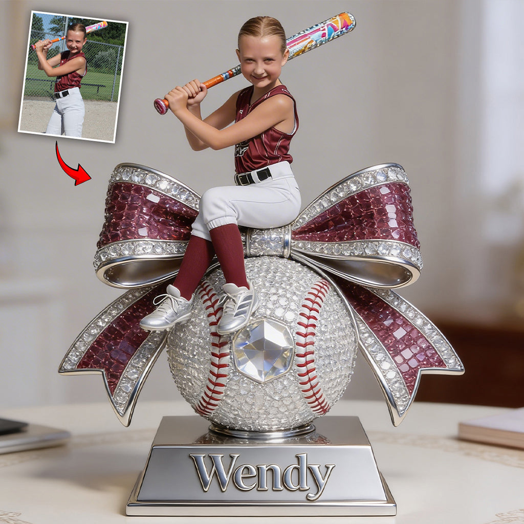 Custom Any Photo, Any Sport - Personalized Baseball Custom Shaped Acrylic Plaque