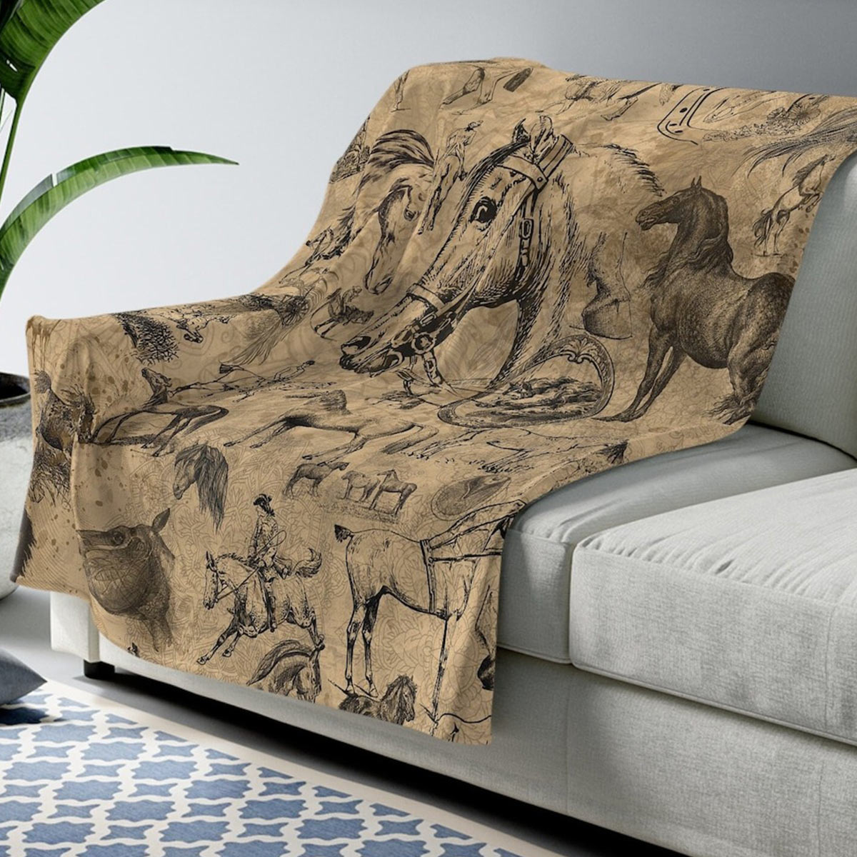 Love Horses - Horse Blanket