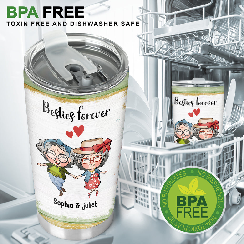 We'll Be Friends Until We're Old - Personalized Bestie Tumbler