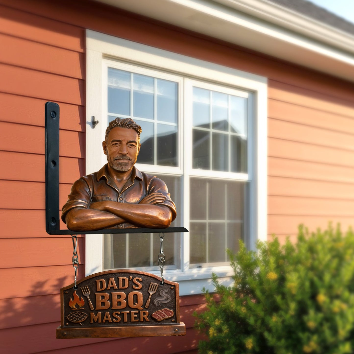 Custom Any Photo - Personalized Father Wooden Wall Mount Sign