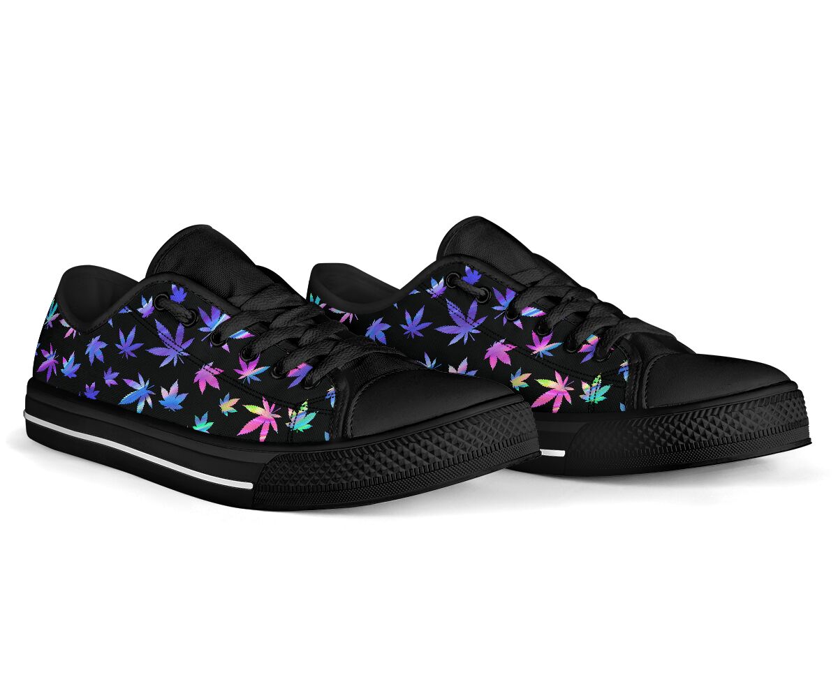 Holographic Background Autism Awareness Low Top Shoes 0622