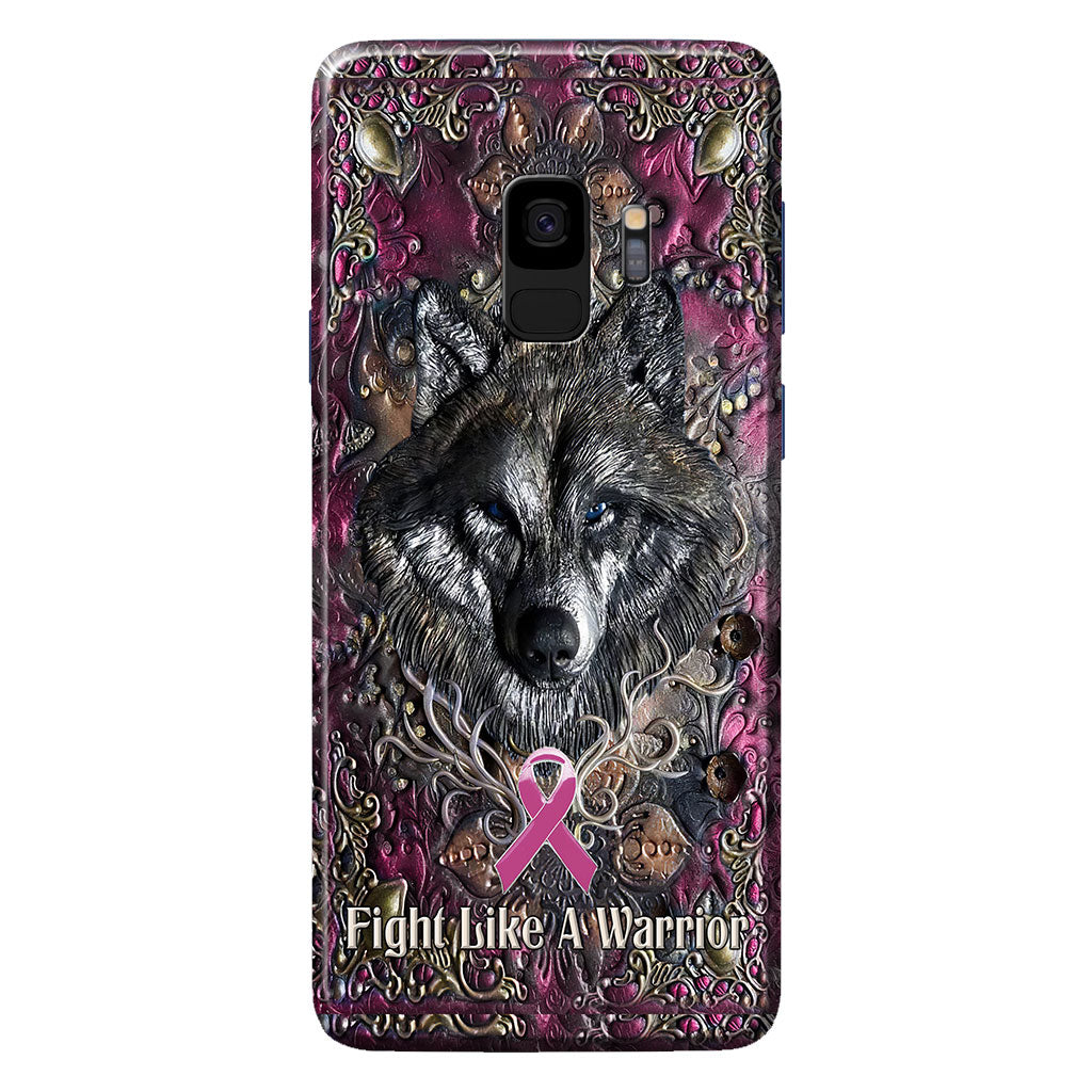 Fight Like A Warrior - Breast Cancer Awareness Personalized 3D Printed Phone Case