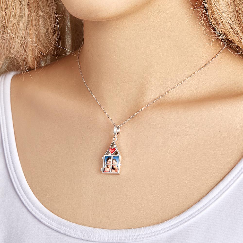 Any Photo House - Personalized Photo House Necklace