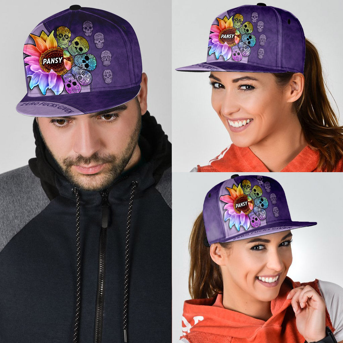 Zero F Given - Personalized Skull Snapback