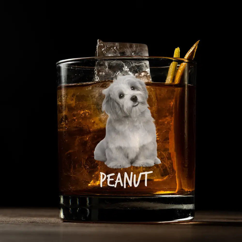 “I Woof You Dad” Custom Whiskey Glass – Perfect Father’s Day Gift
