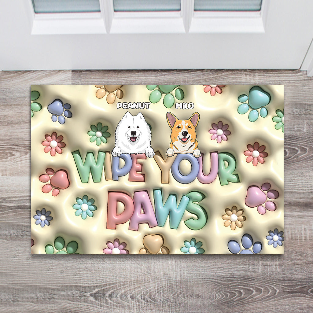 Wipe Your Paws - Personalized Dog Doormat