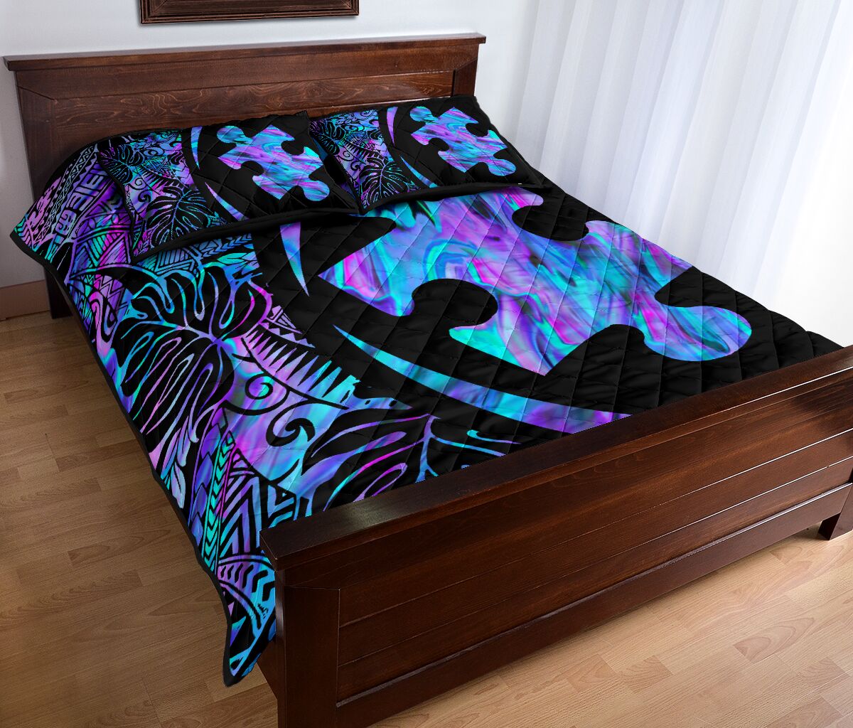 Summertime Autism Awareness Quilt Set 0622