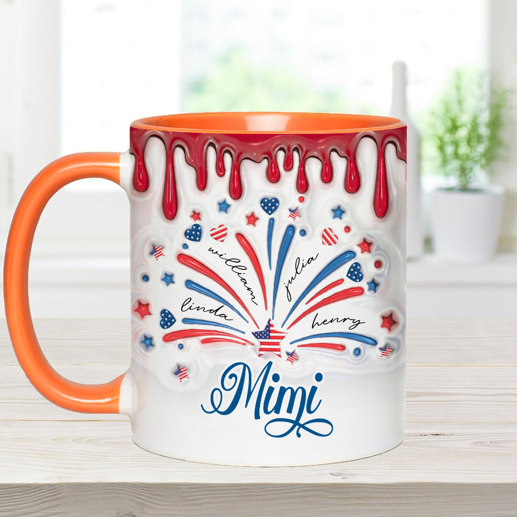 Blessed Grandma - Personalized Grandma Accent Mug
