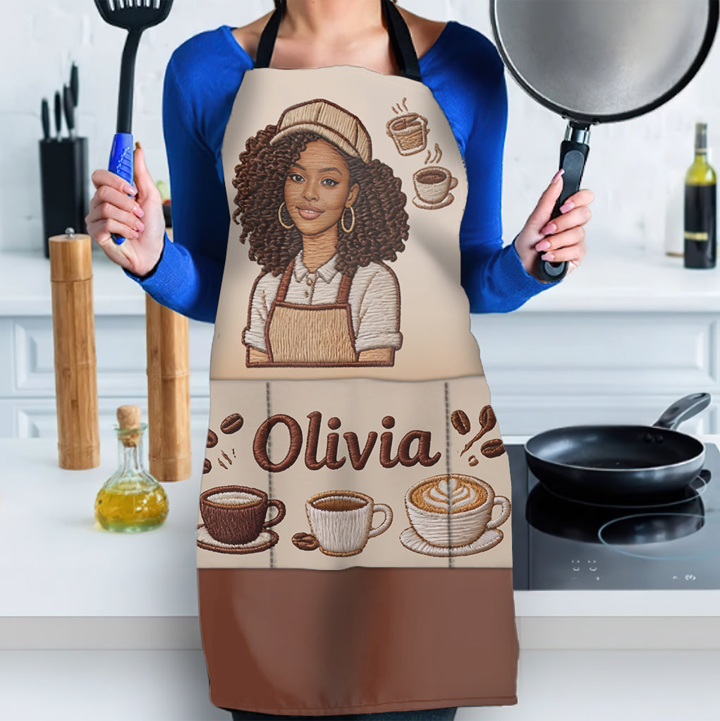 Best Barista - Personalized Coffee Apron With Pockets