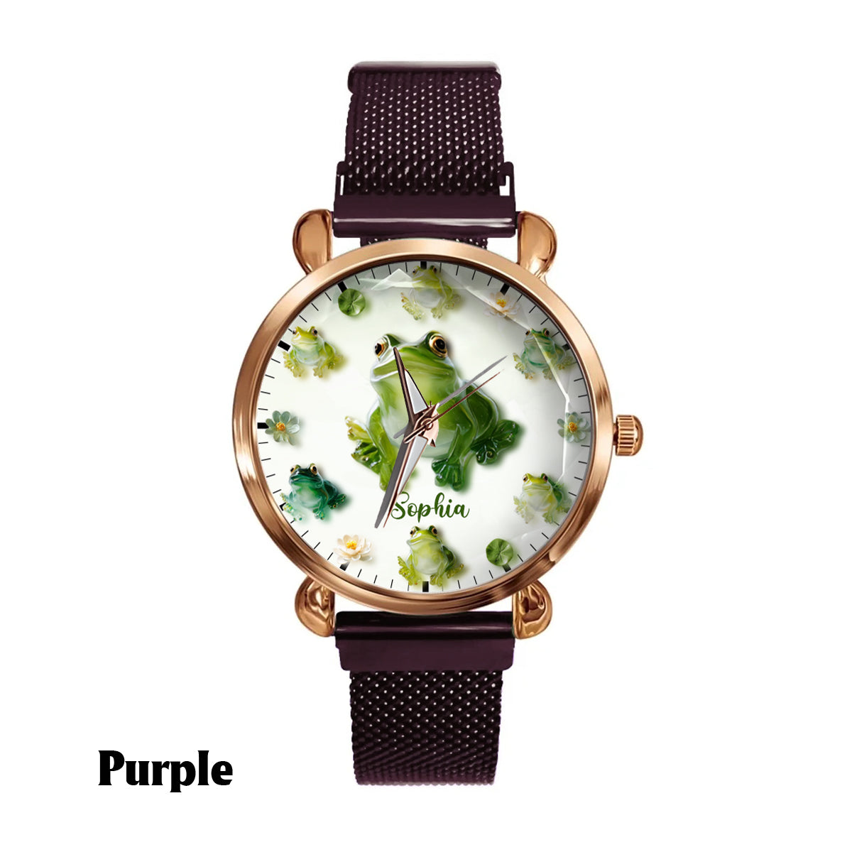 Just A Girl Who Loves Frogs - Personalized Frog Women Hand Watch