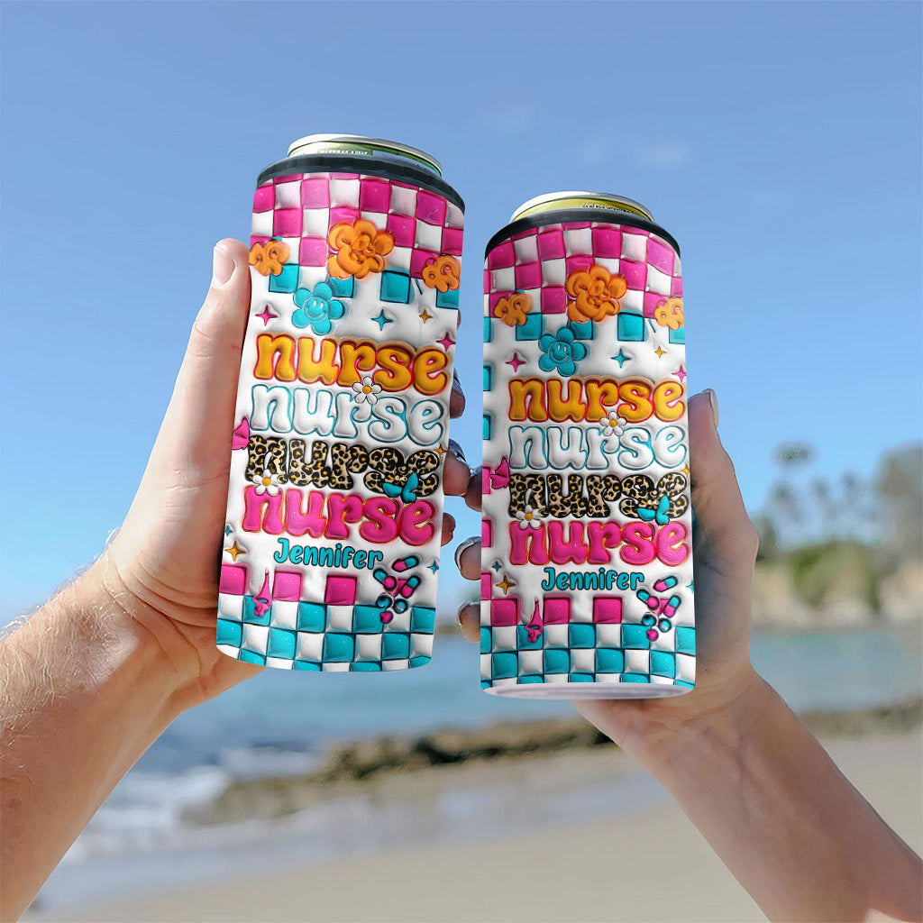 Nurse Life - Personalized Nurse Can Cooler