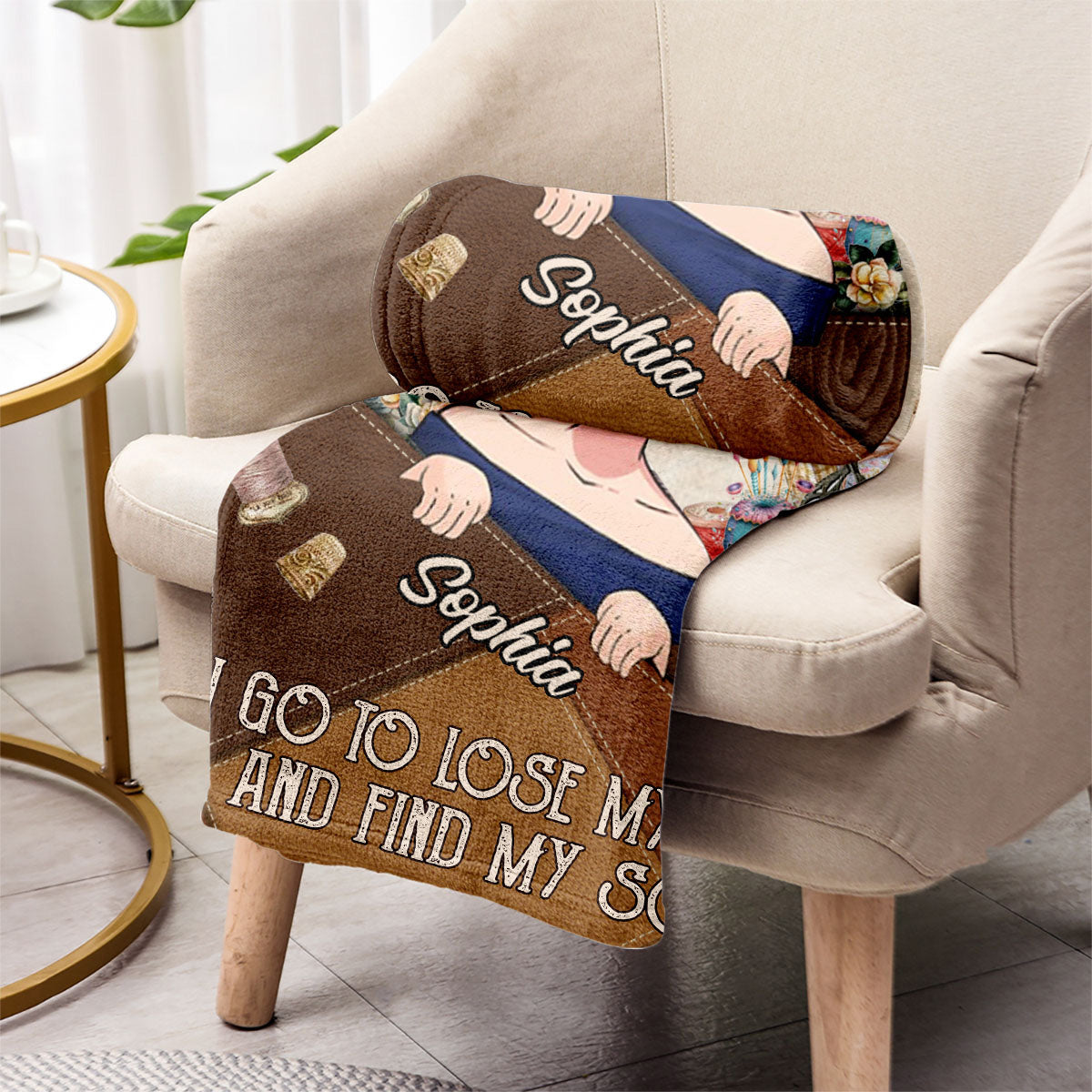 And Into The Sewing Room I Go - Personalized Sewing Blanket