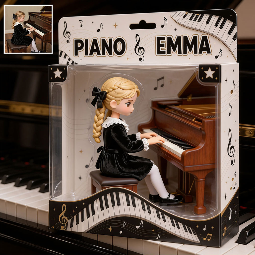 Any Photo Love Piano - Personalized Piano Acrylic Display Box
