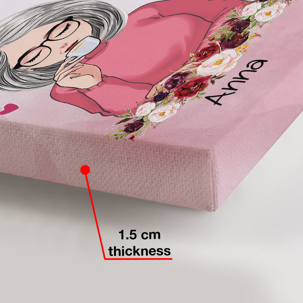 To My Granddaughter - Personalized Grandma Canvas And Poster