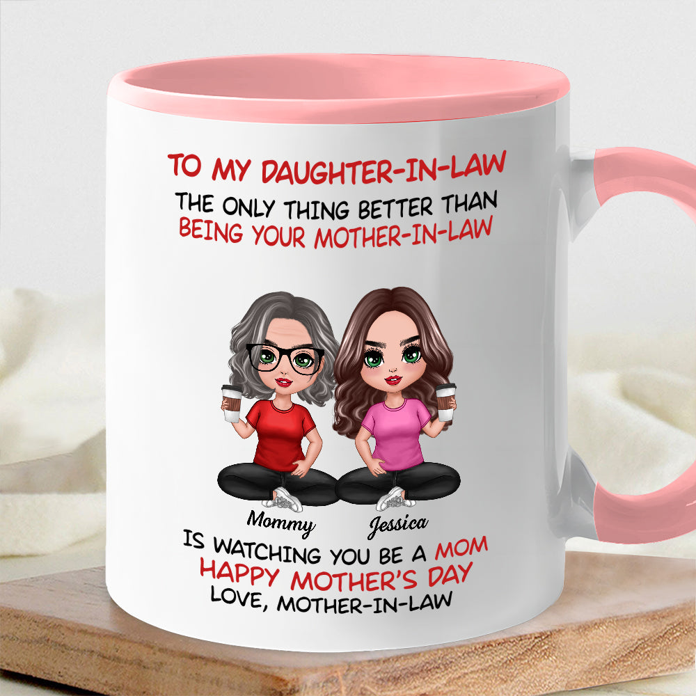 To My Daughter-In-Law Happy Mother’s Day Personalized Mug, Custom Keychain, Plaque & More, Heartfelt Gift from Mother-in-Law