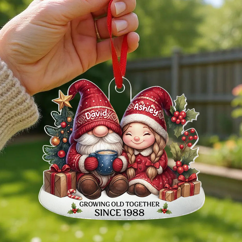 To My Forever Love - Custom Couple's Acrylic Ornament, Personalized Love Gift