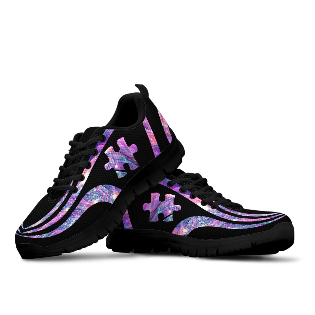 Cool Blue Piece Autism Awareness Sneakers 0622
