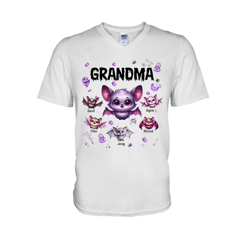 Grandma Of Littel Monsters - Personalized Grandma T-shirt And Hoodie