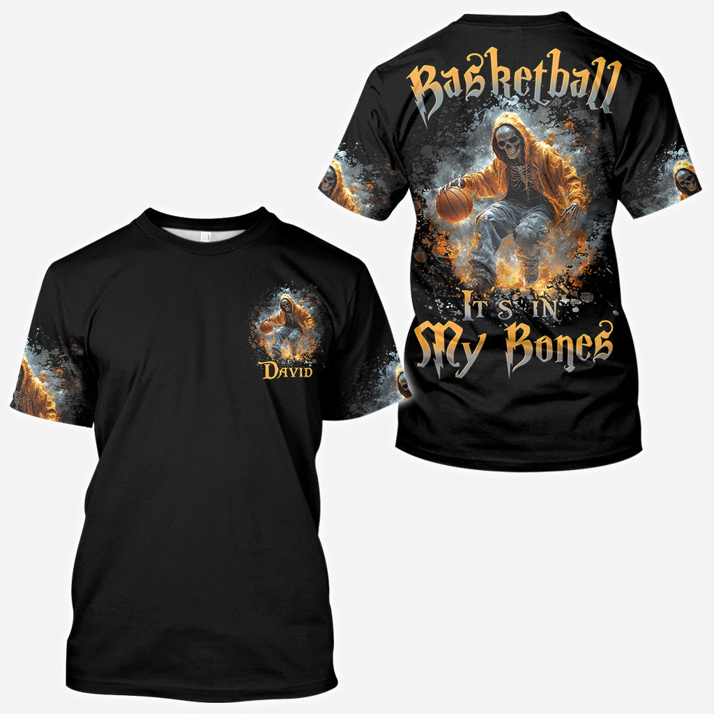 Basketball Is In My Bones - Personalized Basketball All Over Shirt