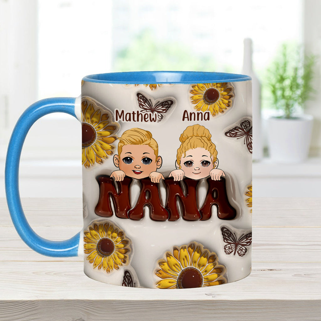 Best Grandma/Nana/Mimi Ever - Gift for grandma - Personalized Accent Mug