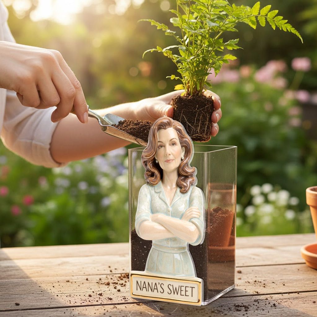 Custom Any Photo - Personalized Grandma Acrylic Pot