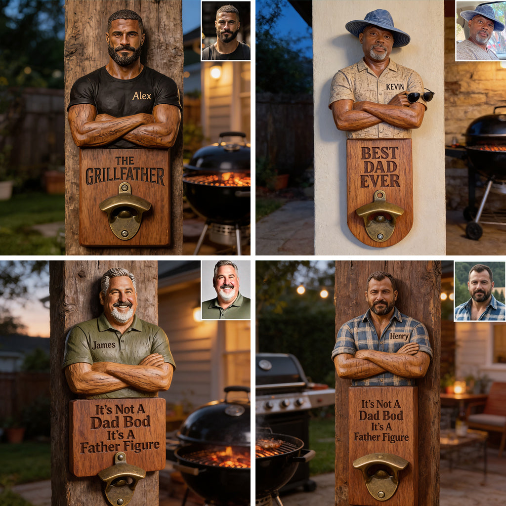 Beer Zone - Personalized Father Wall Bottle Opener
