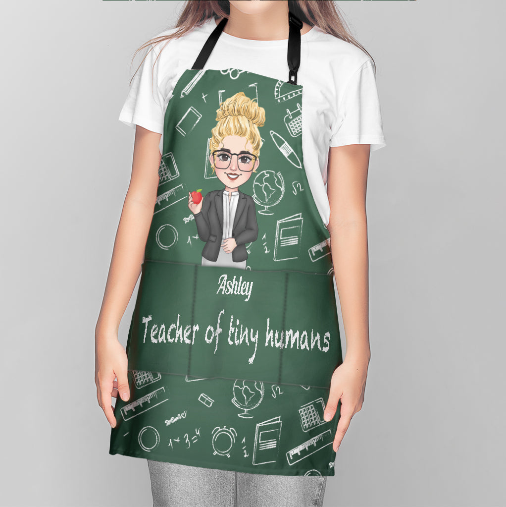 Teacher Of Tiny Humans - Personalized Teacher Apron