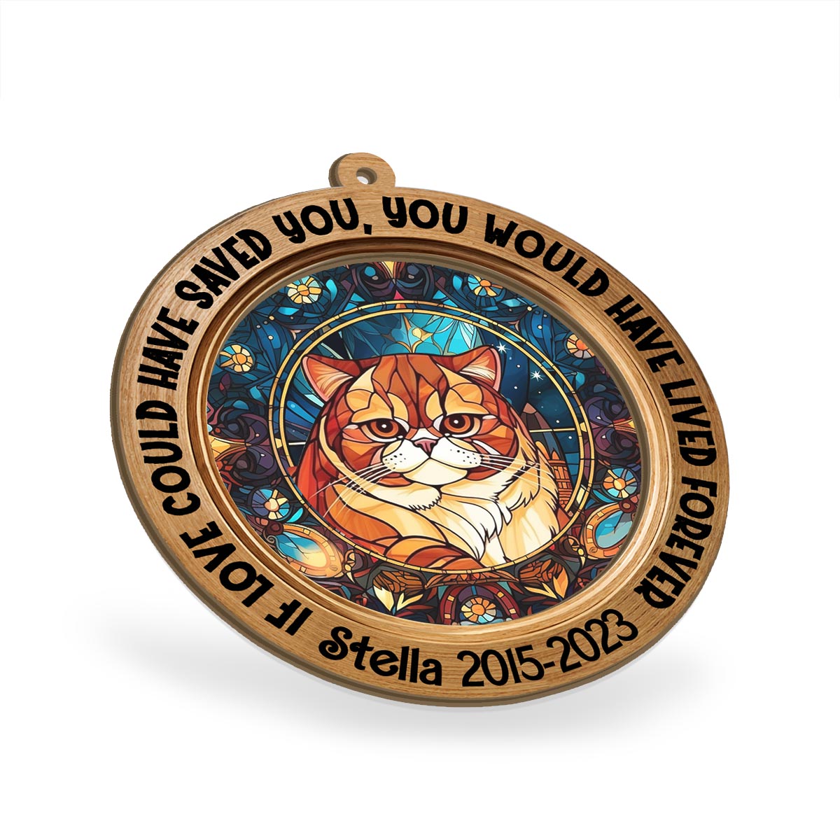 You Were My Favorite Hello And My Hardest Goodbye - Personalized Dog Suncatcher