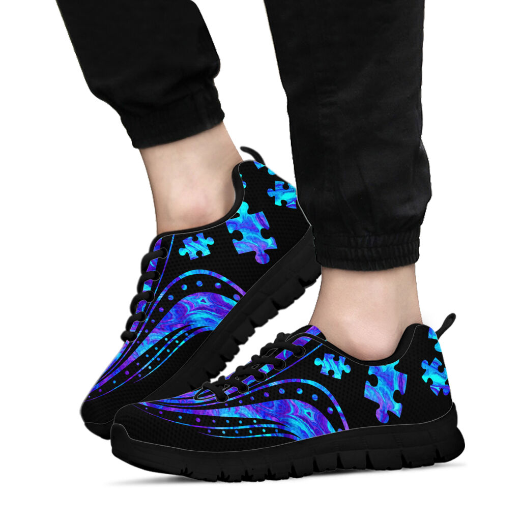 Autism Blue Mandala Autism Awareness Sneakers 0622