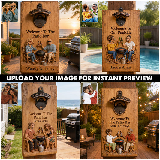 Cheers To Us - Personalized Beer Wall Bottle Opener