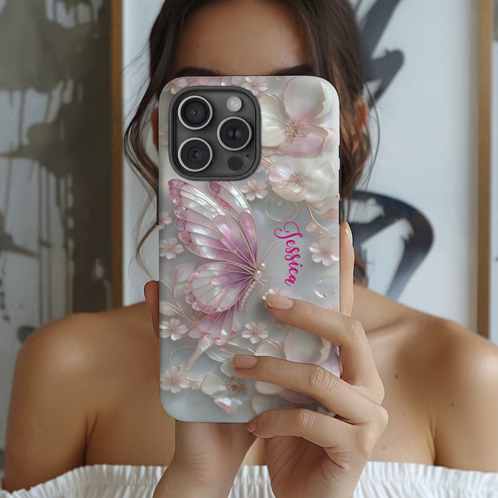 Love Butterflies - Personalized Butterfly Full Print Phone Case