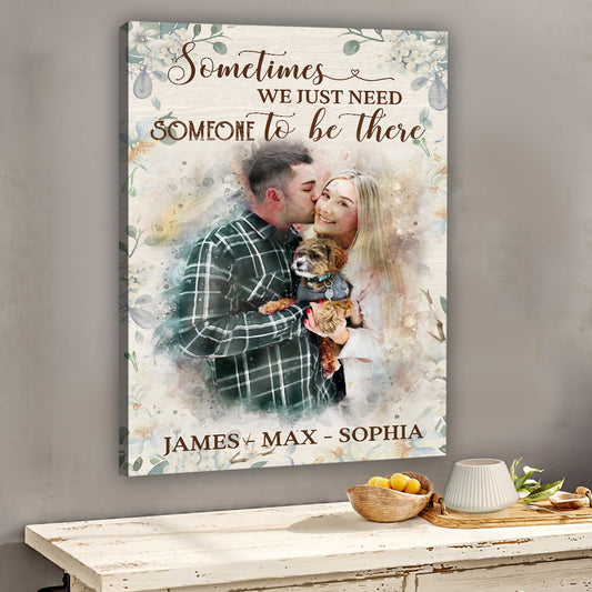 Watercolor Painting - Personalized Dog Canvas And Poster