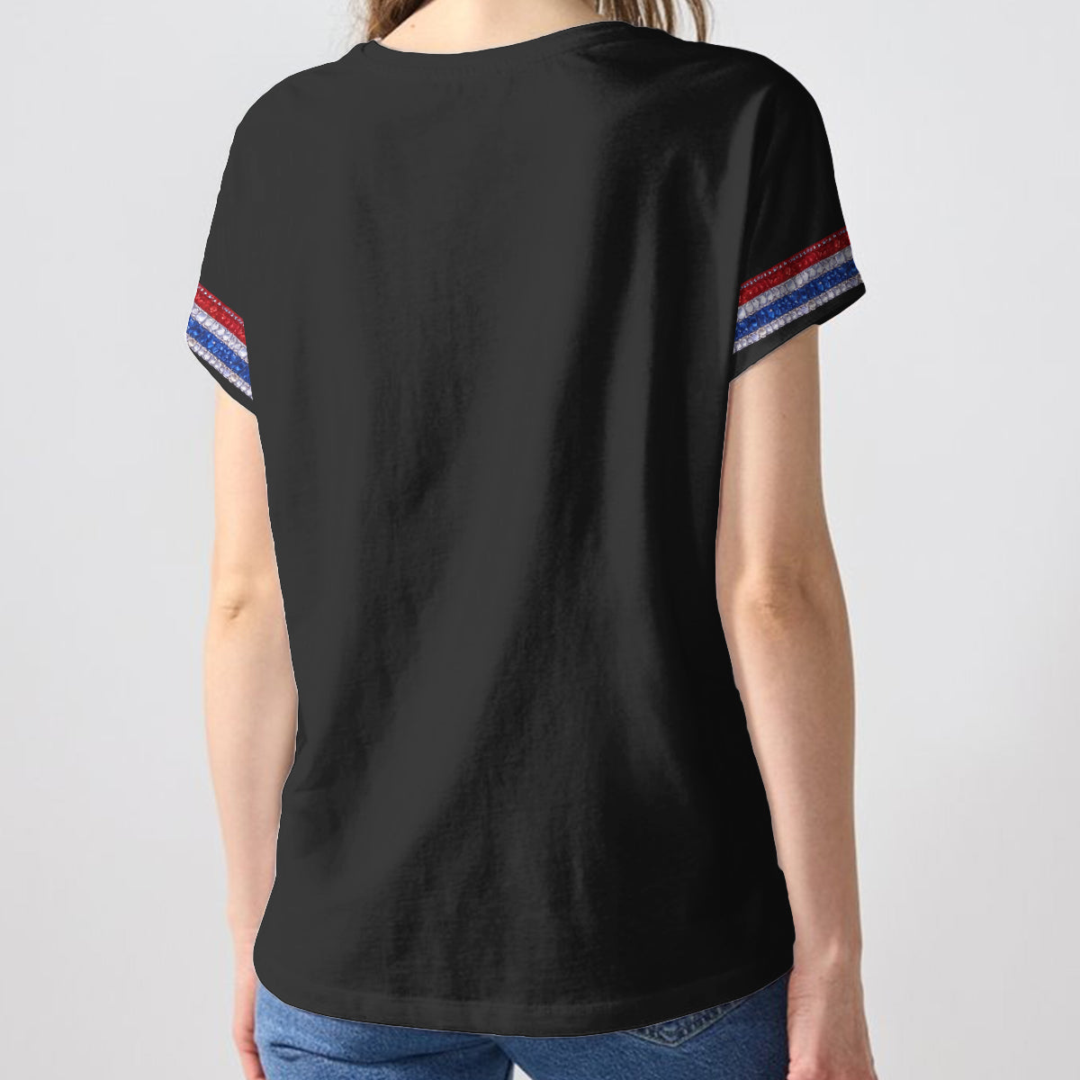 Custom Any Photo - Personalized Dog Fully Printed V-Neck T-Shirt