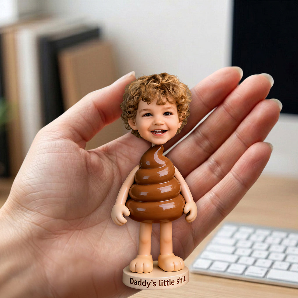 Grandpa Little Sh*t Funny Real 3D Custom - Personalized Grandpa Premium 3D Figurine