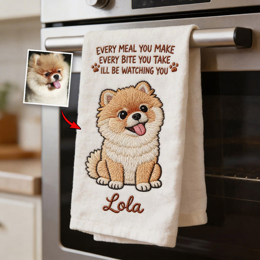Funny Pet Kitchen Towel - Personalized Dog Towel