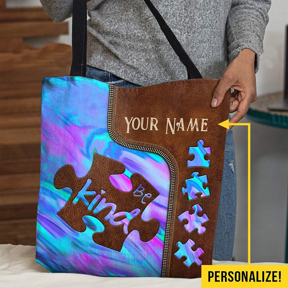 Custom Autism Awareness : Be Kind - Tote Bag 0921