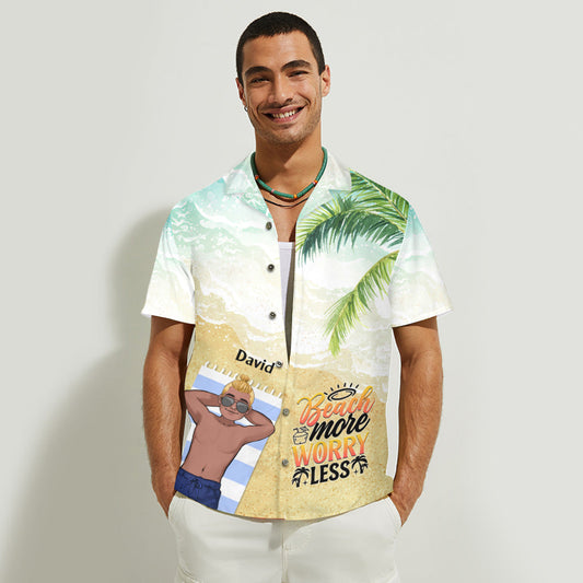 The Beach Is Calling And I Must Go - Sea Lover gift for friend, sister, girlfriend, wife, mom, brother, dad, husband, boyfriend - Personalized Hawaiian Shirt