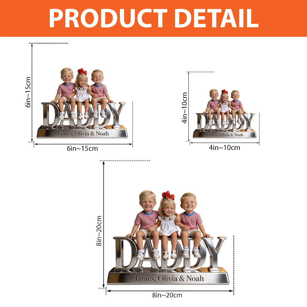 Custom Any Photo - Personalized Father Custom Shaped Acrylic Plaque