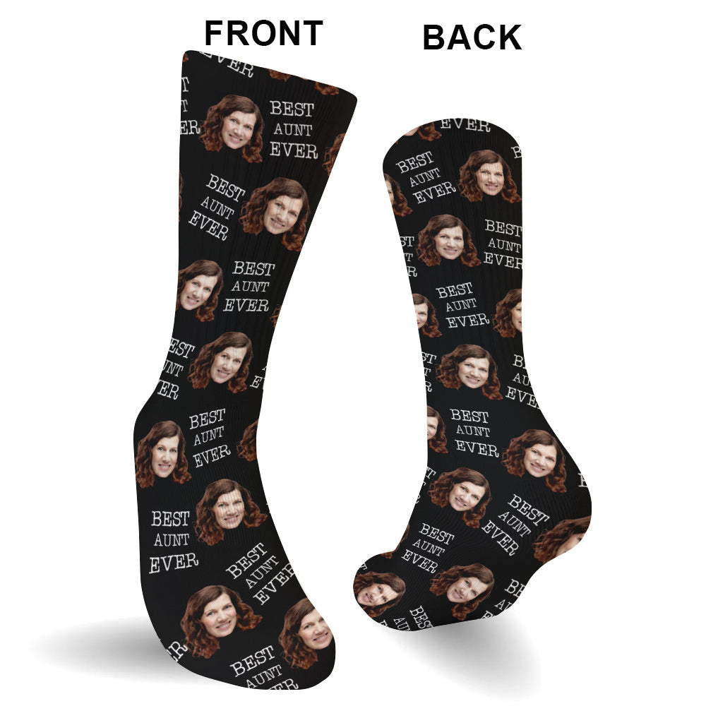 Custom Face - Personalized Aunt Socks