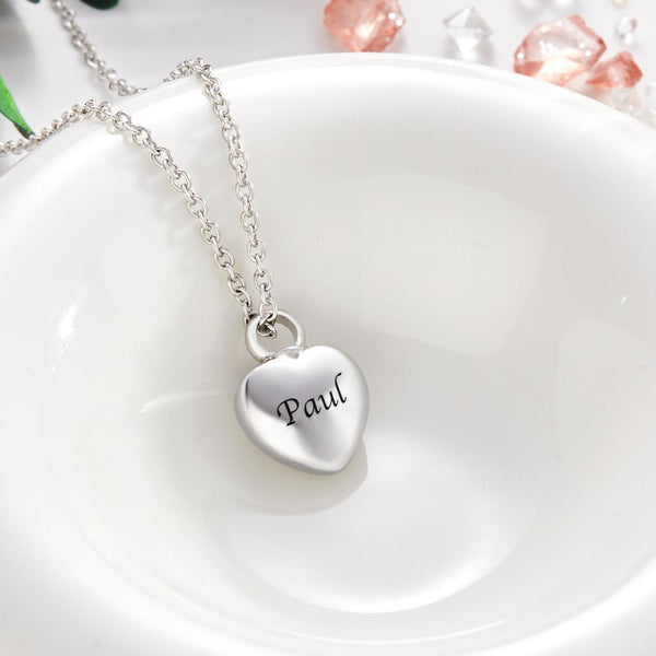 Miss You - Personalized Memorial Necklace for Ashes