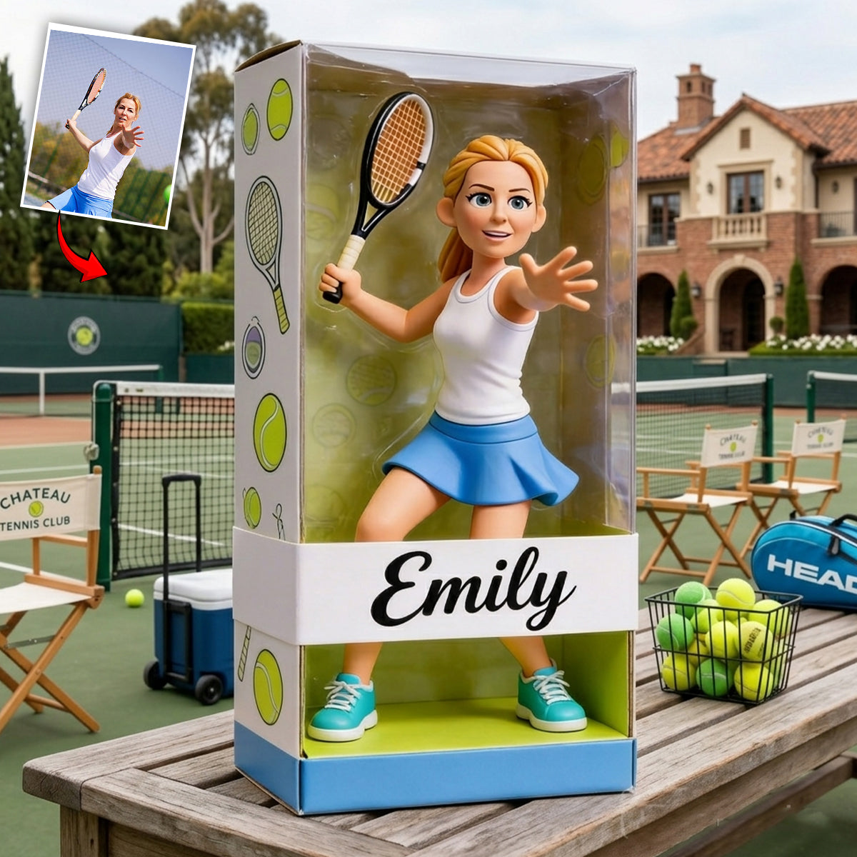 Any Sport - Tennis, Volleyball, Football, Baseball... - Personalized Tennis Custom Shaped Acrylic Plaque