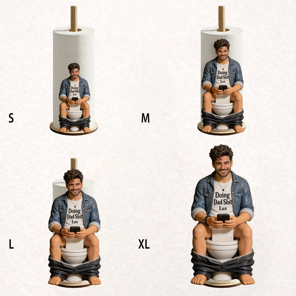 Best Time Of Day - Personalized Father Paper Towel Stand