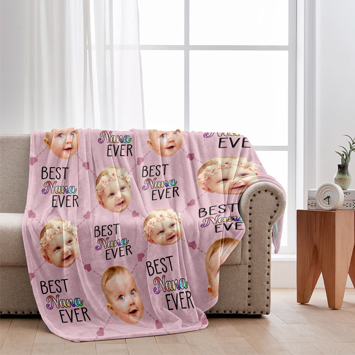 Best Grandma Mom Ever - Gift for grandma, mom, grandma - Personalized Blanket