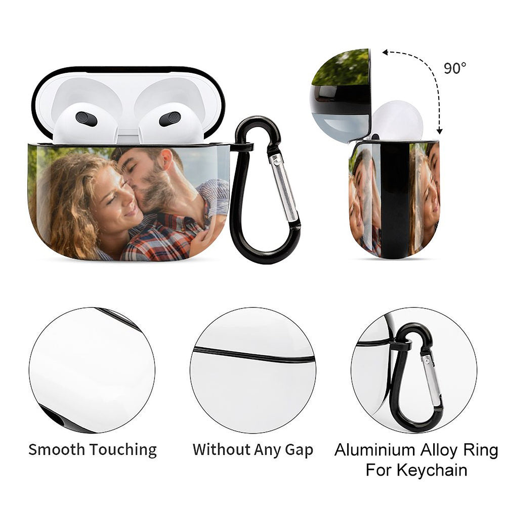 Custom Photo - Personalized Airpods 3 Case Cover With Keychain