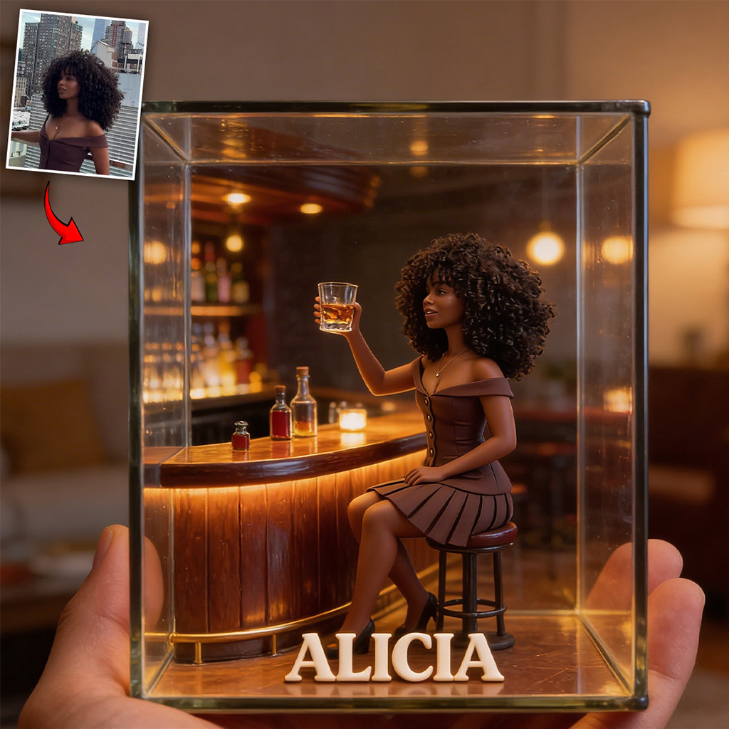 Custom Any Photo & Beverage - Personalized Whisky Custom Shaped Acrylic Plaque