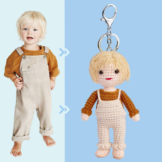 Crochet Doll From Photo - Personalized Crochet Doll Keychain