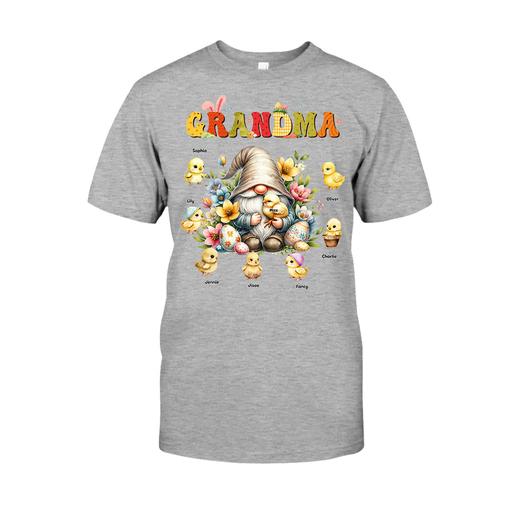 Gift For Grandma Easter Gnome - Personalized Grandma T-shirt And Hoodie