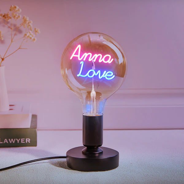 Any Name Light Bulbs - Personalized Any Name Light Bulbs Lamp